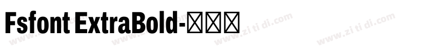 Fsfont ExtraBold字体转换